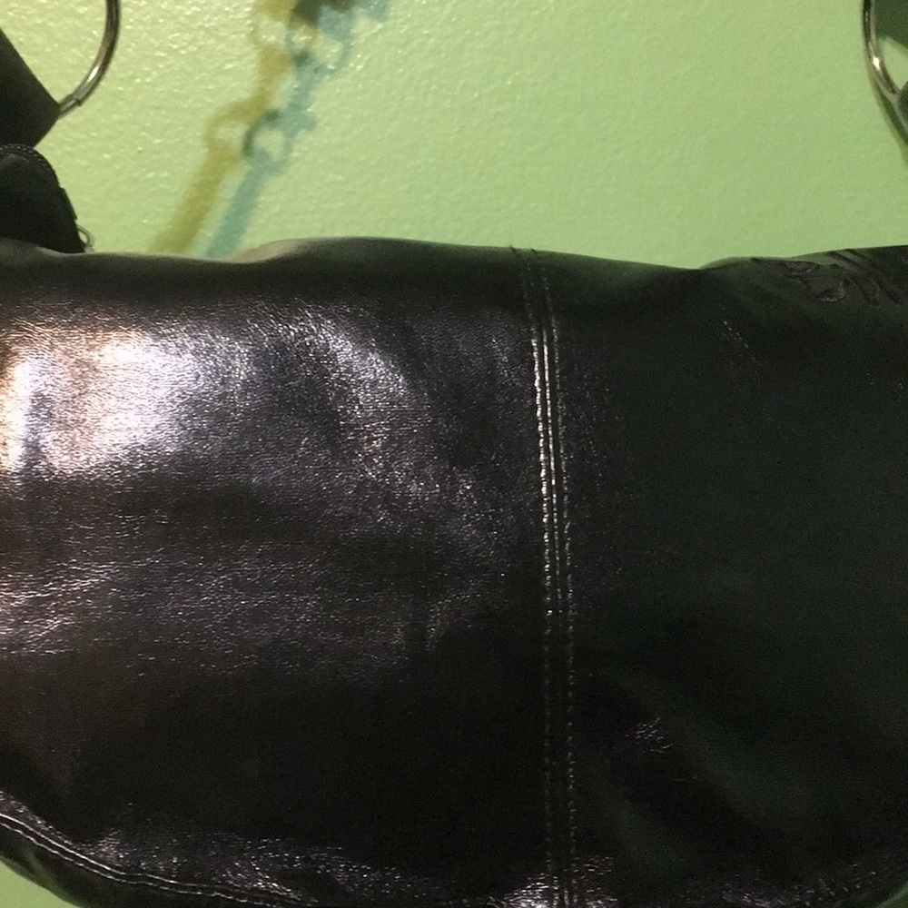 Black Leather Billabong Hobo Purse